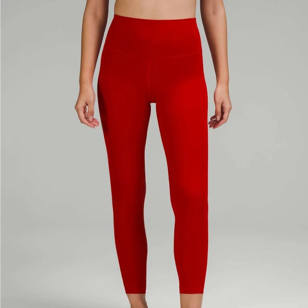 LULULEMON SPECIAL EDITION DARK RED LUNAR NEW YEAR ALIGN HIGH RISE TIGHTS